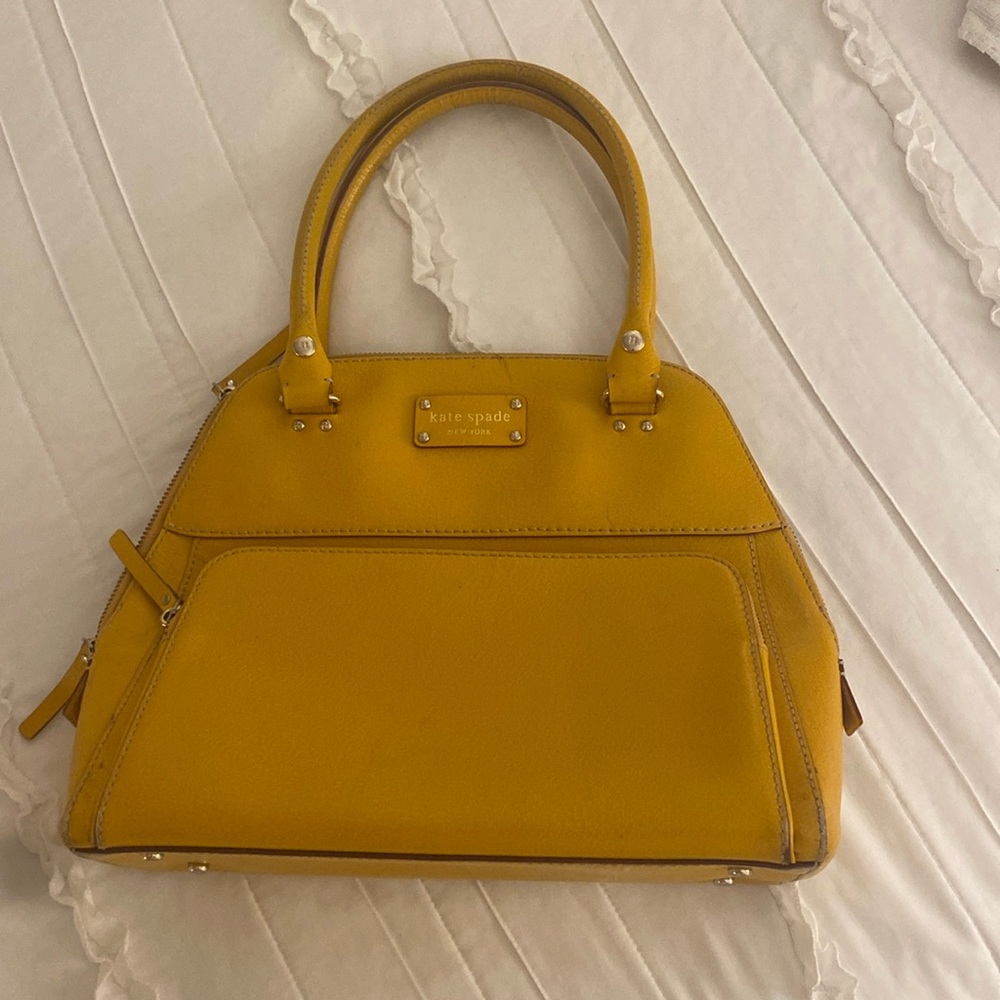 yellow kate spade purse